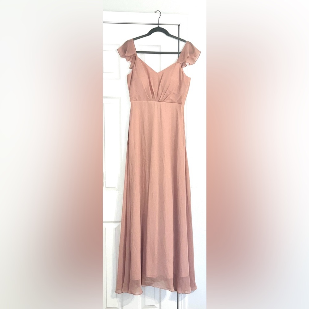 Birdy Grey Chiffon Kae Bridesmaid Dress- Rose Quartz